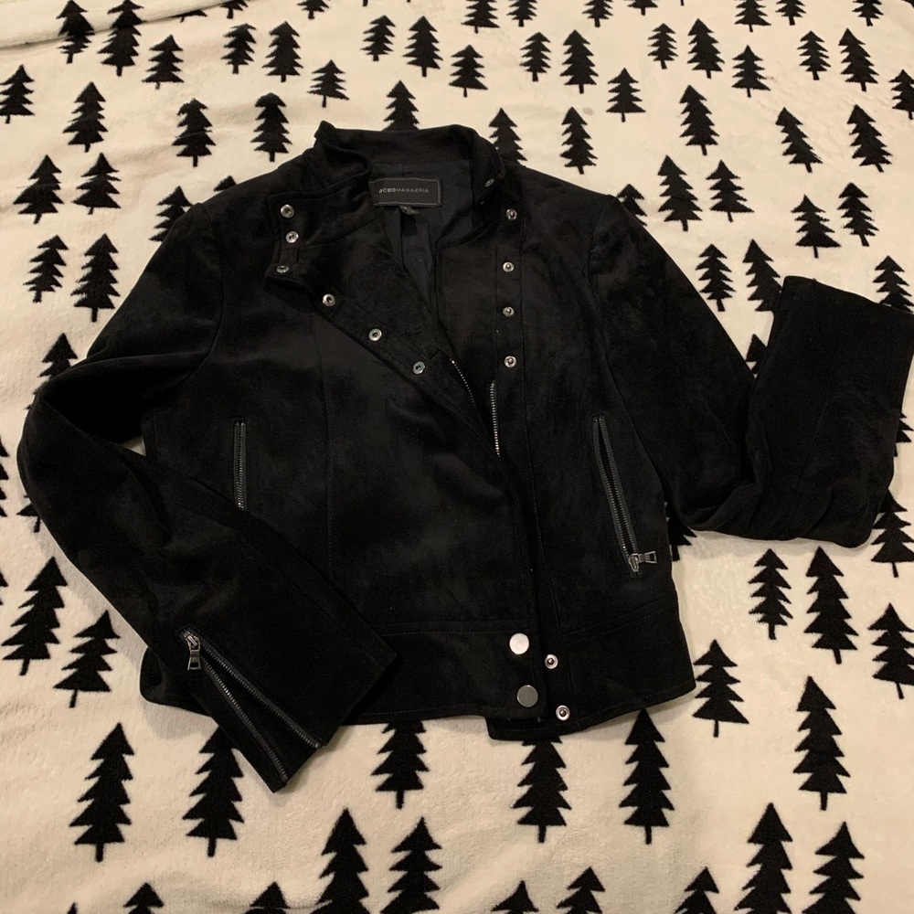 Bcbg suede Moto jacket
